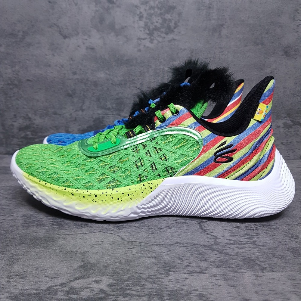 UNDER ARMOUR Curry Flow 9 Sesame Street Bert & Ernie Shoes Mens 9 Blue Green